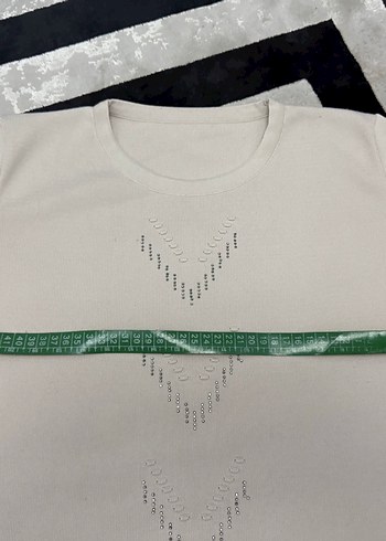 Kadın Beyaz Nakışlı Uzun Kollu Pamuklu Tişört - Görsel 3