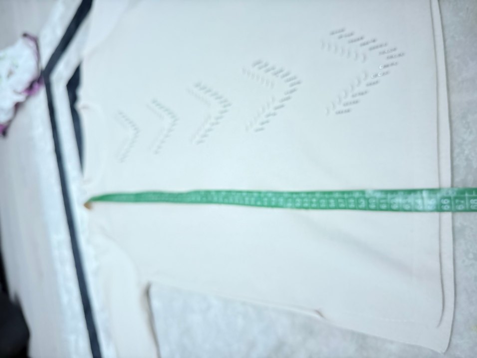 Kadın Beyaz Nakışlı Uzun Kollu Pamuklu Tişört - Görsel 4