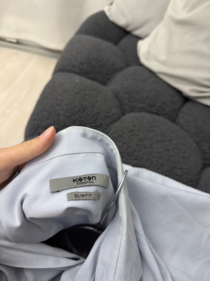 KOTON Essentıal Açık Mavi Klasik Gömlek — görsel 2/4
