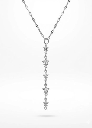 Yeni Sezon Çelik Y Kolye - Görsel 2