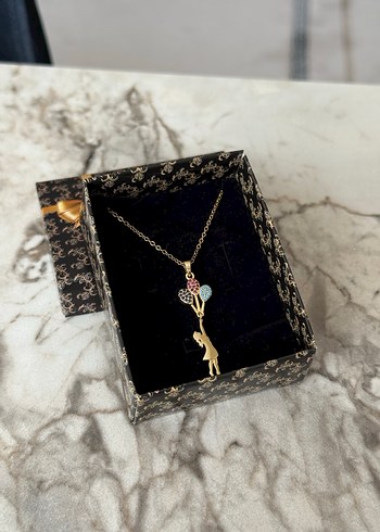 Çelik Kolye Gold - Görsel 4