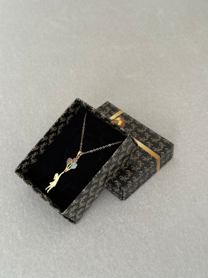 Çelik Kolye Gold - Görsel 2