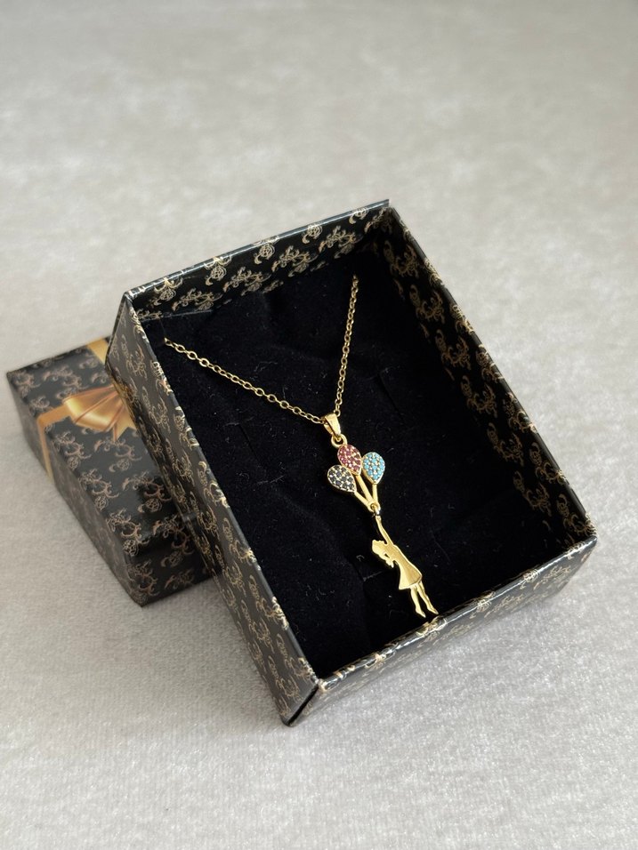 Çelik Kolye Gold - Görsel 3