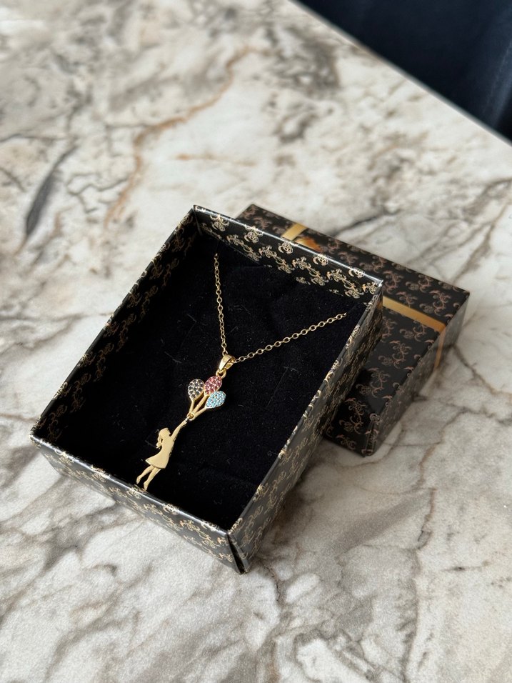 Çelik Kolye Gold - Görsel 5