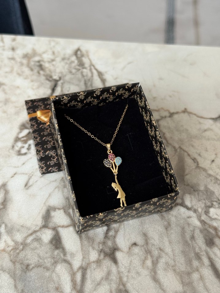 Çelik Kolye Gold - Görsel 4