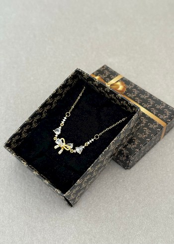 Çelik Y Kolye Gold - Görsel 2