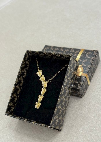 Çelik Y Kolye Gold - Görsel 2