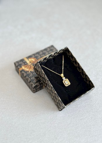 Çelik Kolye Gold - Görsel 3