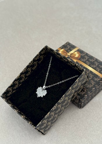 Kalp Çelik Kolye Silver - Görsel 2