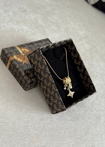 Çelik Kolye Gold - Görsel 2