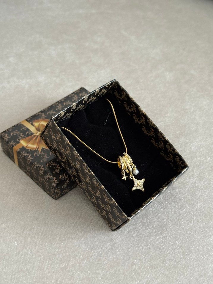 Çelik Kolye Gold - Görsel 3