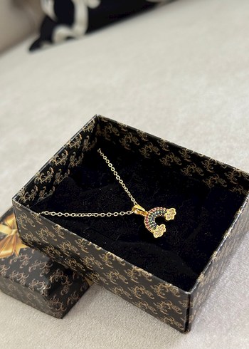 Gökkuşağı Çelik Kolye Gold - Görsel 3