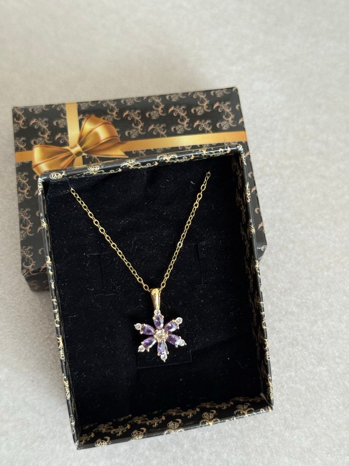 Lotus Çiçeği Çelik Kolye Gold - Görsel 5