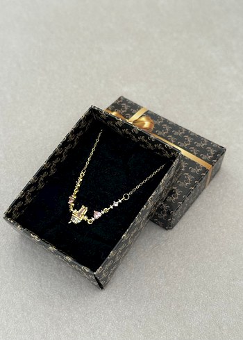 Çelik Y Kolye Gold - Görsel 3