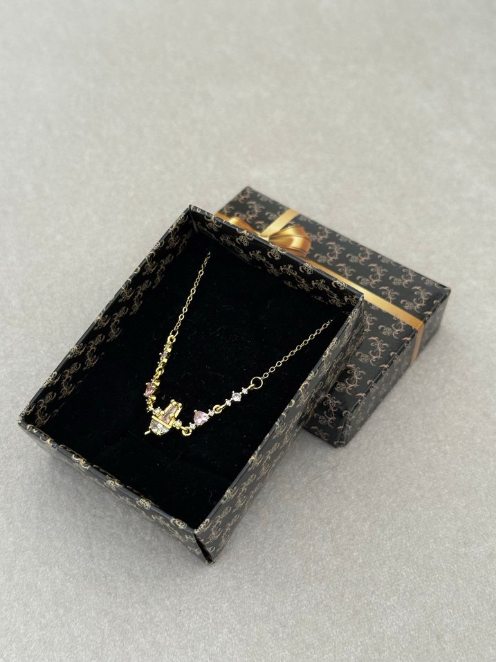 Çelik Y Kolye Gold - Görsel 3