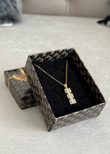 Çelik Kolye Gold - Görsel 4