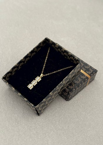 Çelik Kolye Gold - Görsel 3