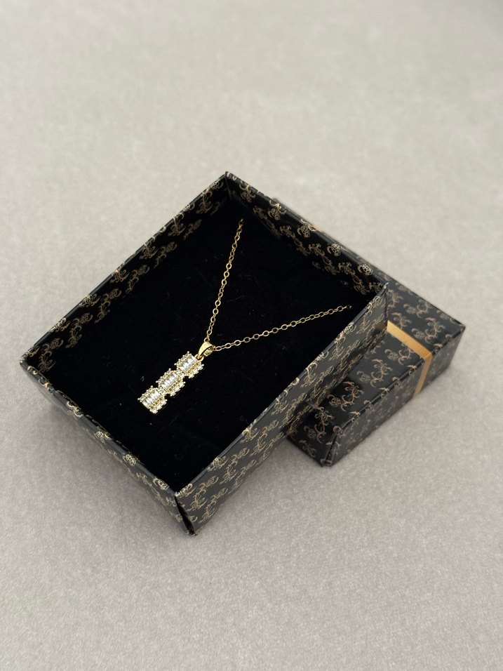 Çelik Kolye Gold - Görsel 3