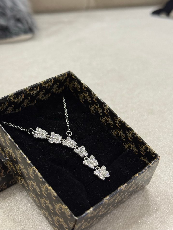 Çelik Y Kolye Silver - Görsel 3