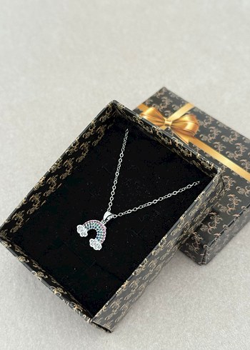 Gökkuşağı Çelik Kolye Silver - Görsel 3