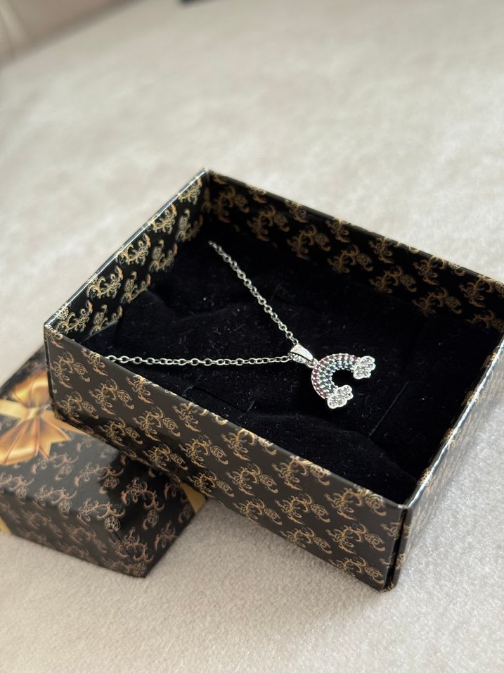 Gökkuşağı Çelik Kolye Silver - Görsel 5