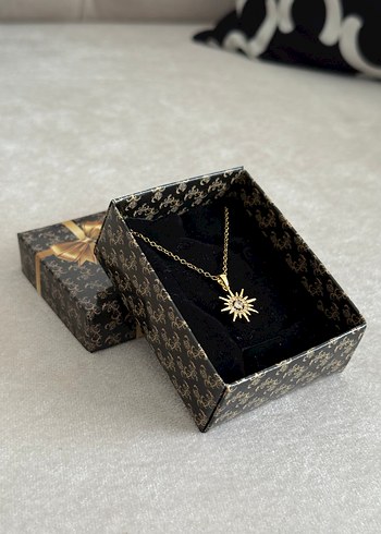 Çelik Kolye Gold - Görsel 3