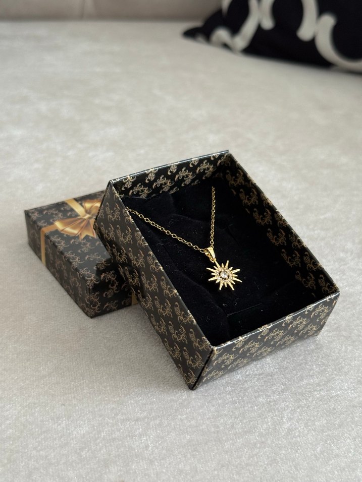 Çelik Kolye Gold - Görsel 3