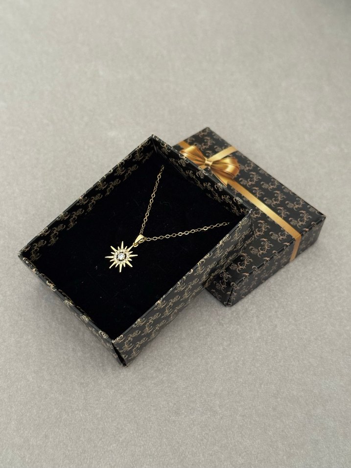 Çelik Kolye Gold - Görsel 2