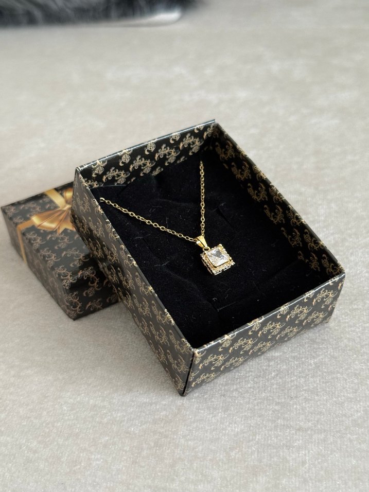 Çelik Kolye Gold - Görsel 3