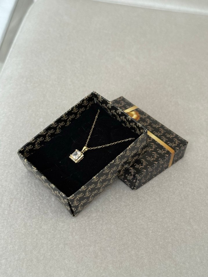 Çelik Kolye Gold - Görsel 2