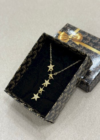 Çelik Y Kolye Gold - Görsel 2