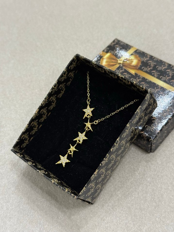 Çelik Y Kolye Gold - Görsel 2