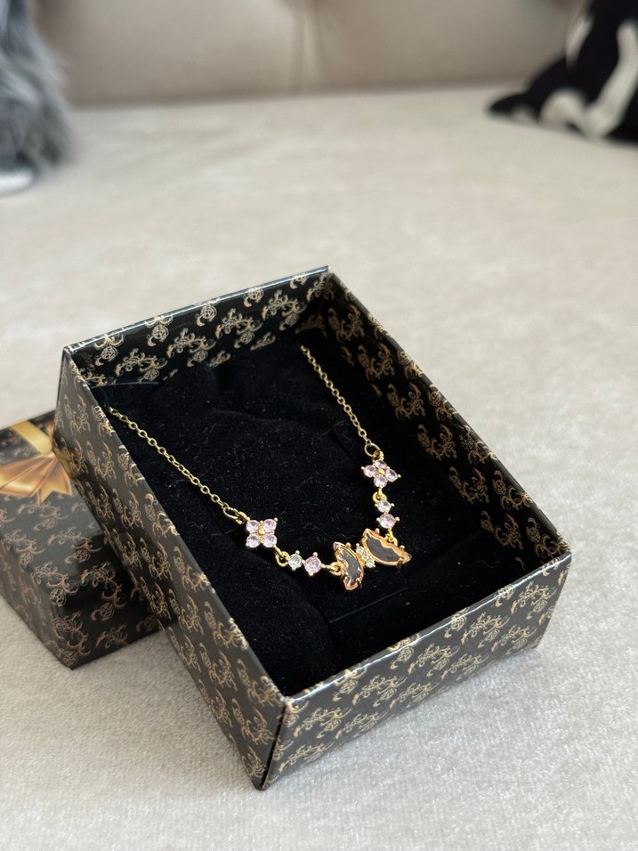 Çelik Y Kolye Gold - Görsel 5