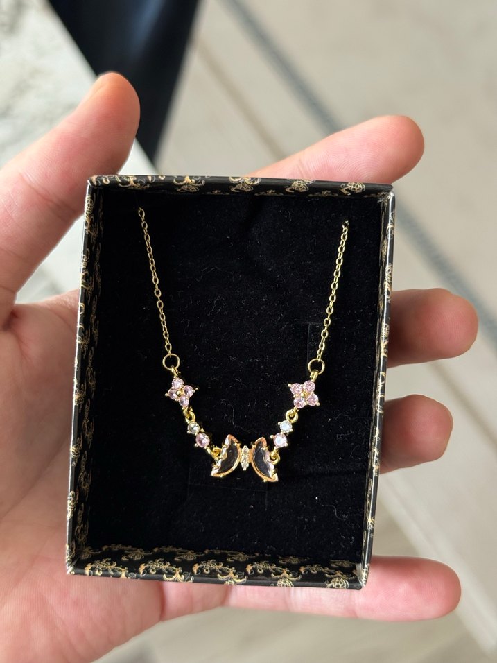 Çelik Y Kolye Gold - Görsel 3