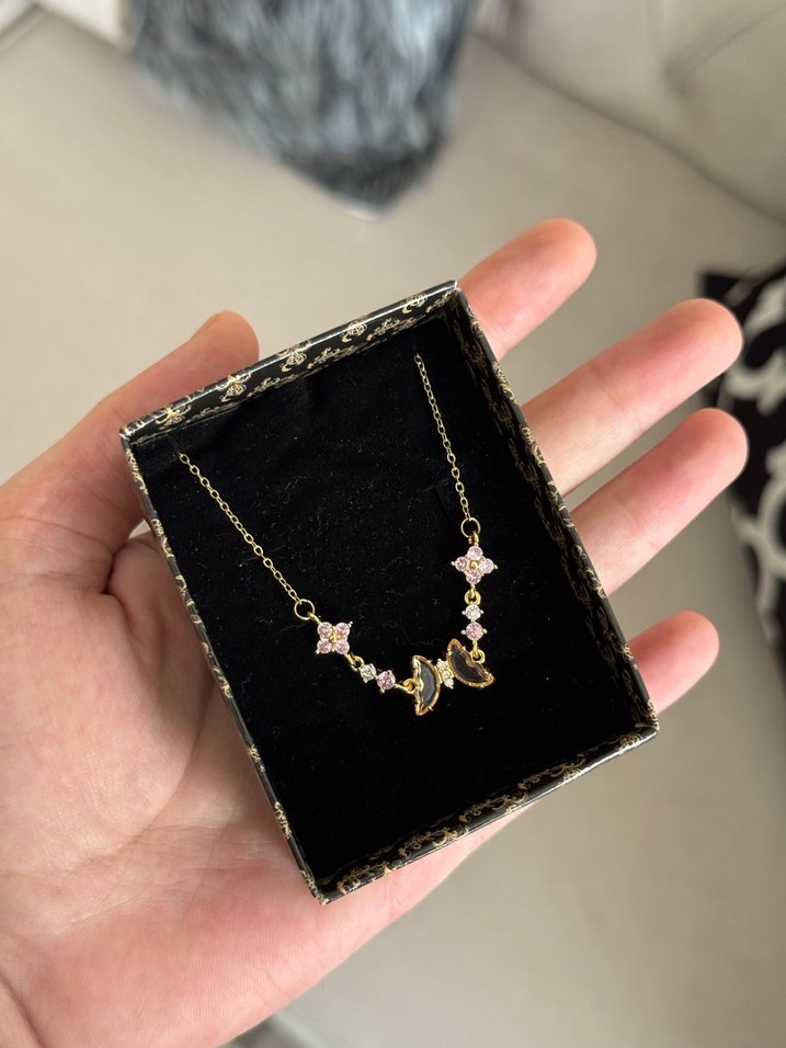 Çelik Y Kolye Gold - Görsel 2