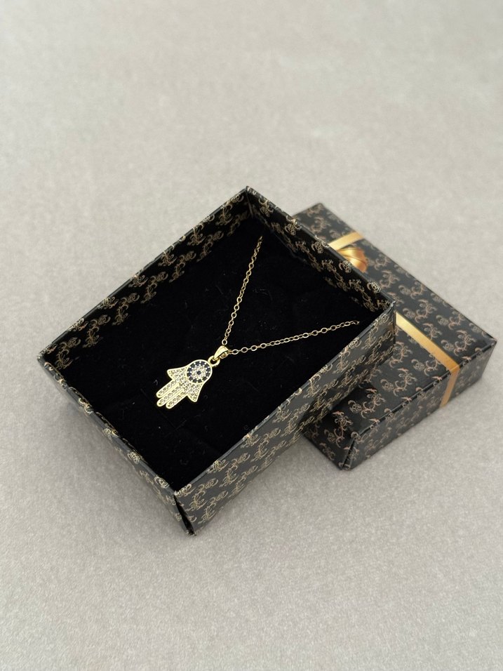 Çelik Kolye Gold - Görsel 2