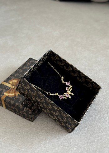 Çelik Y Kolye Gold - Görsel 4