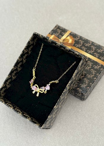 Çelik Y Kolye Gold - Görsel 2