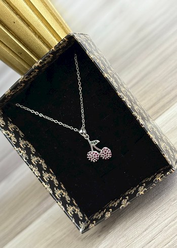 Kiraz Çelik Kolye Silver - Görsel 5