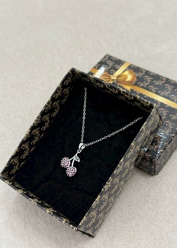 Kiraz Çelik Kolye Silver - Görsel 2