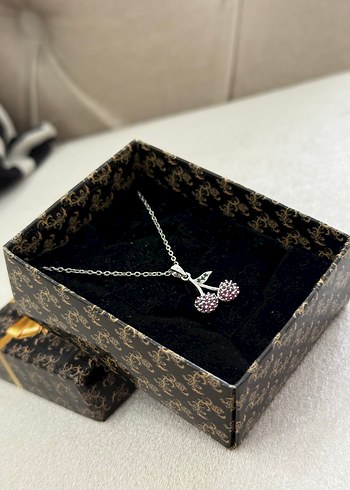 Kiraz Çelik Kolye Silver - Görsel 3