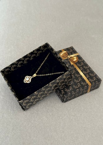 Çelik Kolye Gold - Görsel 5