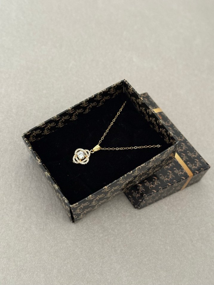 Çelik Kolye Gold - Görsel 3