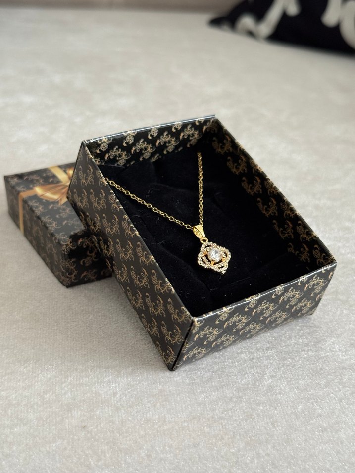 Çelik Kolye Gold - Görsel 4