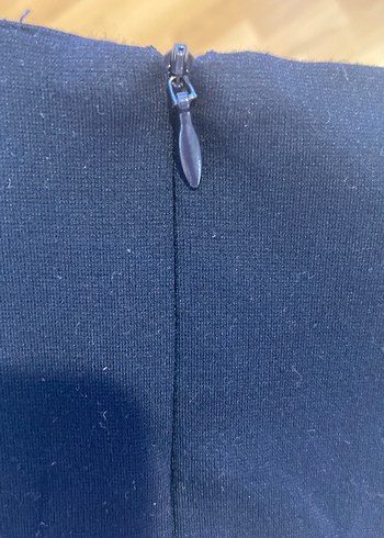 Massimo dutti lacivert Fermuarlı Kadın elbise - Görsel 6