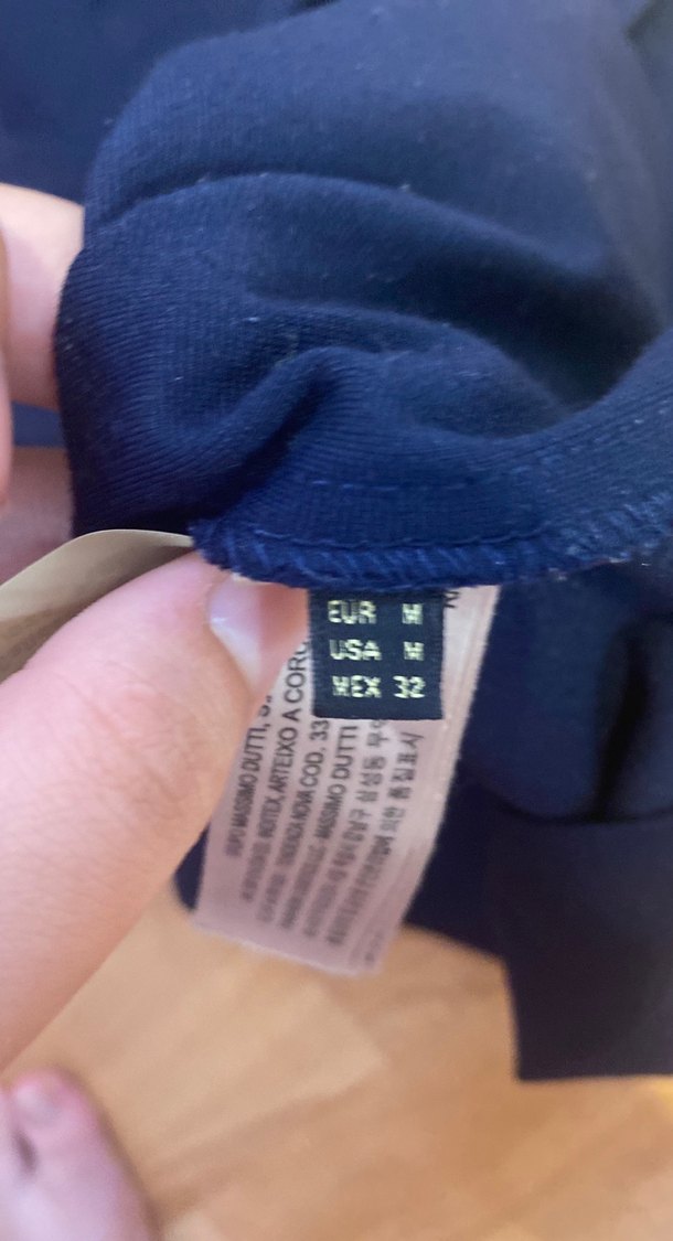 Massimo dutti lacivert Fermuarlı Kadın elbise - Görsel 5