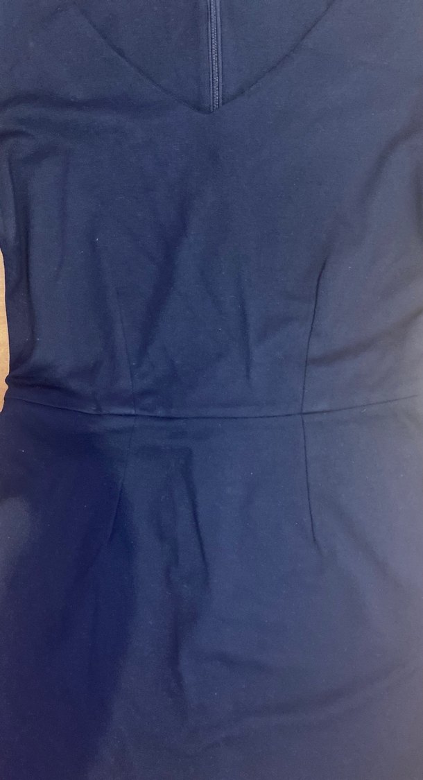 Massimo dutti lacivert Fermuarlı Kadın elbise - Görsel 3