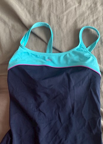 Kadın Lacivert ve Turkuaz Drapeli Spor Mayo - Görsel 3