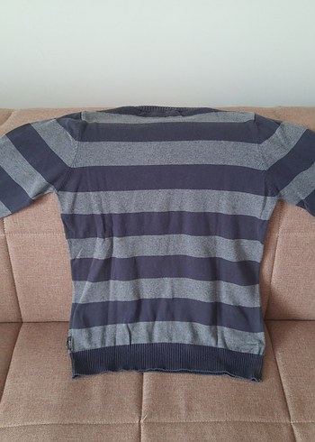 Xside 13 Yaş Gri Çizgili Erkek Çocuk Kazak - Görsel 3