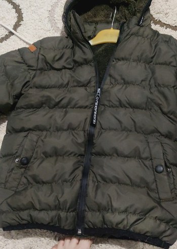 Diğer Erkek Çocuk Gri Fermuarlı Street Wear Mont